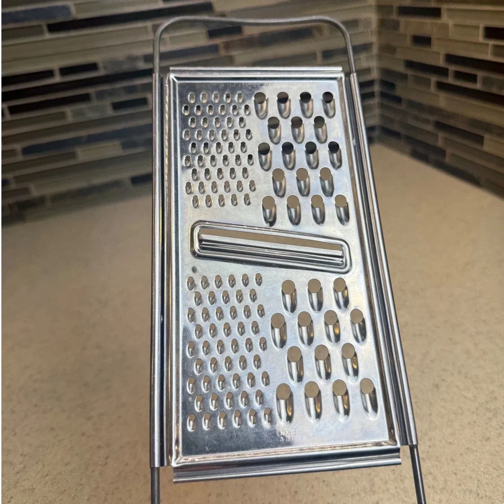 Vintage EKCO USA Stainless Steel Flat Cheese Grater Slicer Multi Surface Tool